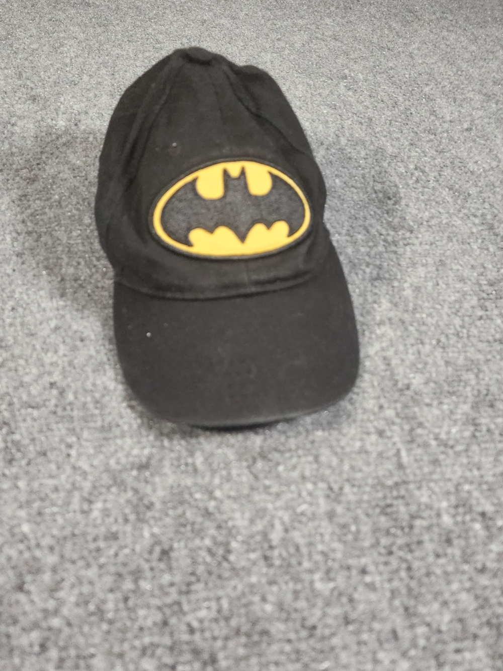 DC Comics Batman Logo Black Baseball Cap Hat One Size Original Movie Promo